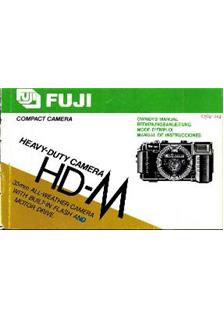 Fujifilm HD-M manual. Camera Instructions.